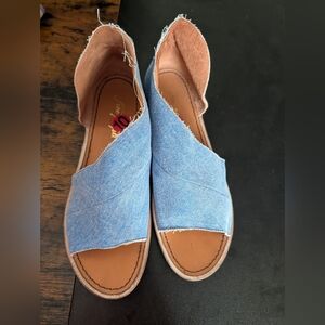 Free People Mont Blanc Denim Sandals
